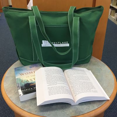 Bag and books for Book Club In a Bag
