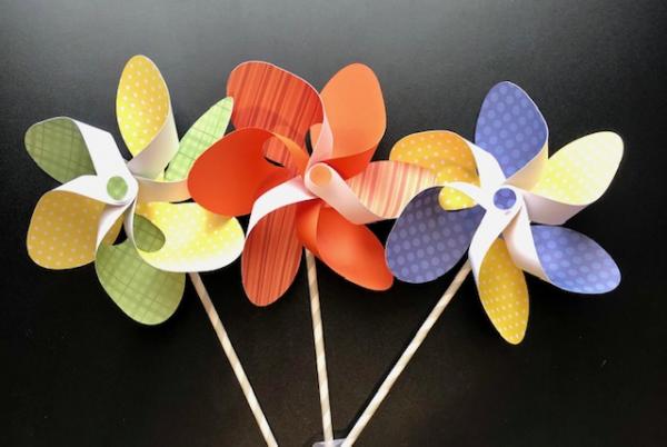 Image for event: Virtual Calling Crafters - Paper Pinwheels