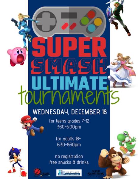 Image for event: Super Smash Brothers Ultimate Tournament - Teen